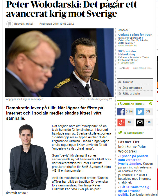 Hur En Beskrivning Av Rysk Informationskrigföring Blir Till Svensk Informationskrigföring