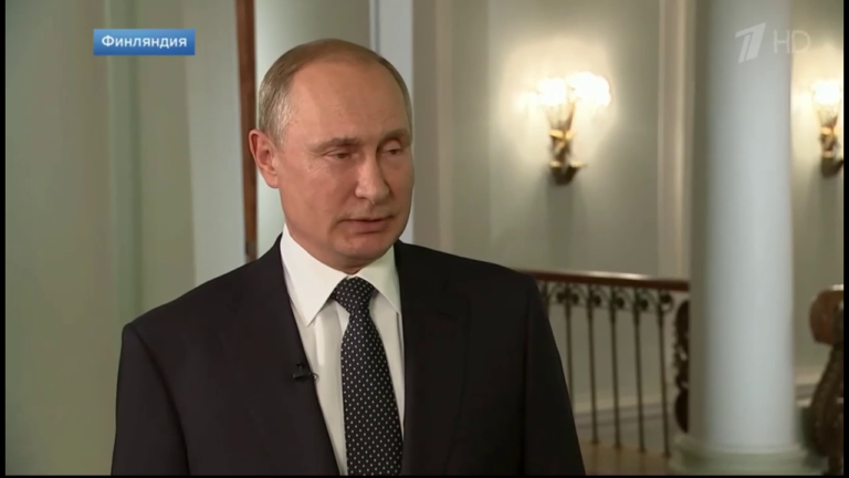 Putin Intervju Efter Möte med Trump i Helsingfors